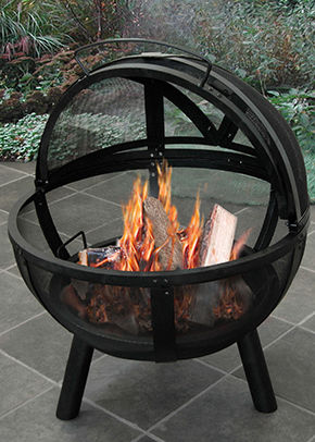 circular outdoor firepit